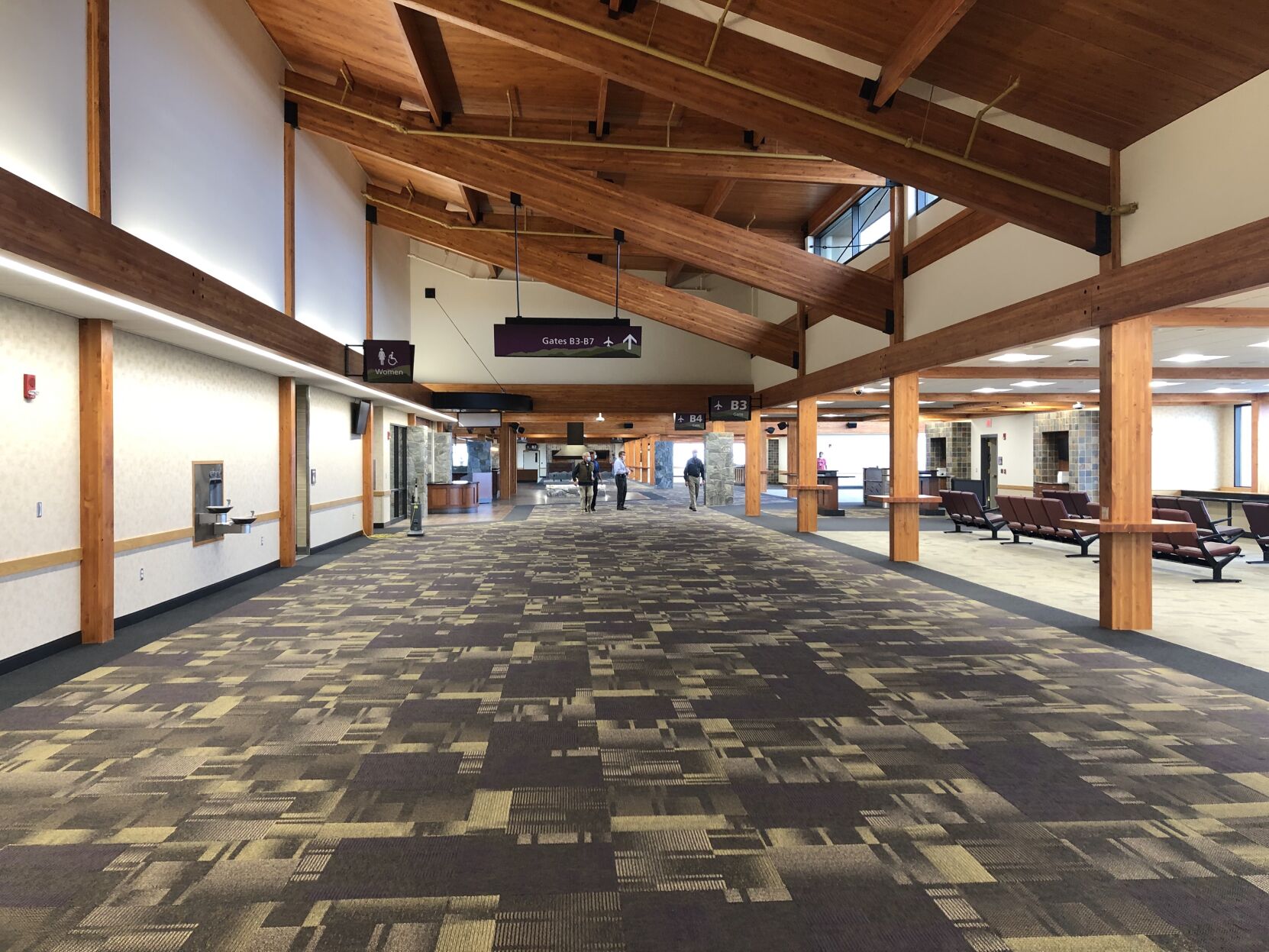 A portion of the 70,000 square foot terminal area.